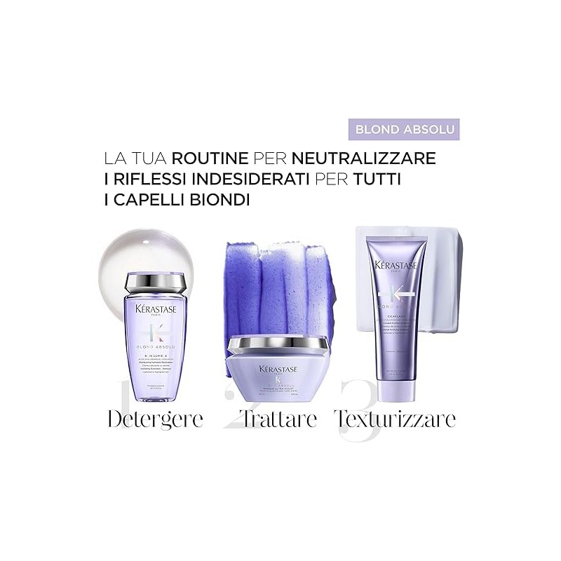 Kerastase Blond Absolu Kit Shampoo Conditioner and Mask for Blonde