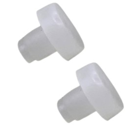 40 pcs Glass Top Table Bumpers with Stem, Clear Rubber Grippers, Patio Table Spacers for Patio Cabinet Door Furniture (White, 1/4 Inch)