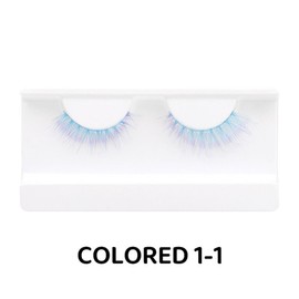 1/3 Pair of Colorful Eyelashes Blue Pink Fluffy Eyelashes Natural Eyelashes Handmade Role Play Halloween (colored-1-1)
