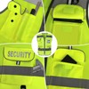 TCCFCCT Security Vest for Security Guard 9 Pockets High Visibility