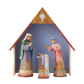 Enesco Jim Shore Heartwood Creek Blessings from Bethlehem Nativity Set, 9.05 Inch, Multicolor