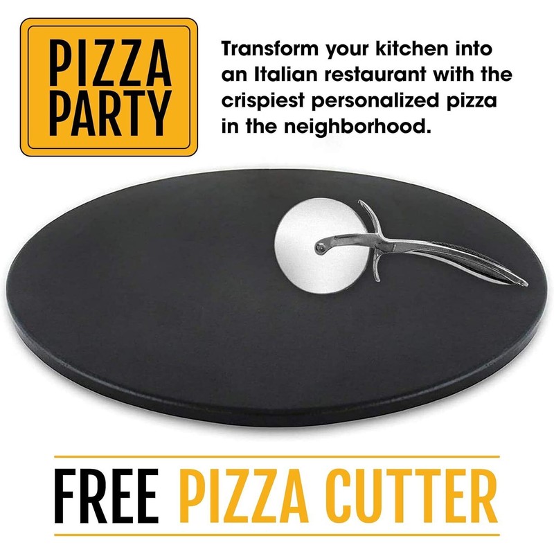 Heritage 15" Ceramic Pizza Non-Stick Stain Free Stone Set w/