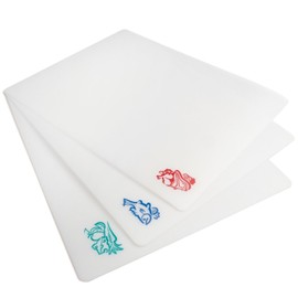 Norpro Icon Cut N Slice Flexible Cutting Boards, 11.5in/29cm x 15in/38cm, White, Set of 3