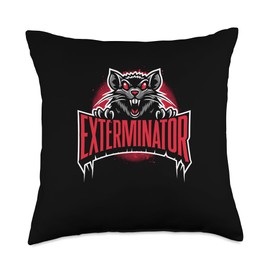 Exterminator Pest Control Bed Bug Killer Pest Exterminator Throw Pillow