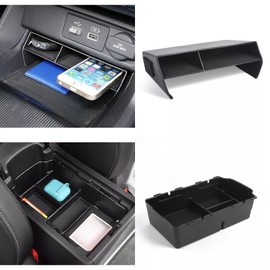 2pcs/set Compatible with Honda 11th Gen Civic 2022-2025 Multiple Compartments Center Console Secondary Organizer Storage Insert Tray Armrest Storage Box Container For Civic 2022 2023 2024 2025