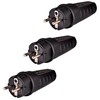 Rubber Power Plug 230 V, 16 A, IP44, Waterproof Plug,