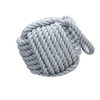 Nautical Rope Knot Decorative Cotton Door Stop, Grey