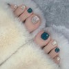 AiMMei Nail Tips, 24 Pieces Foot Nails, Easy Toenail Tips,