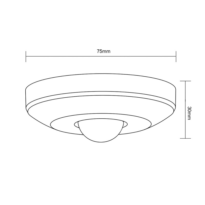 Maclean MCE231 PIR Motion Sensor Infrared Motion Sensor 360° Detection