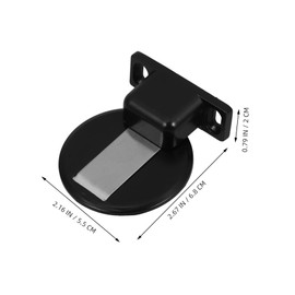COHEALI Door Gear Door Stopper for Wall Invisible Magnetic Door Stopper Modern Door Stop Wall Door Stoppers Wall Protector Long Door Stopper Cute Door Stopper Stainless Steel Black