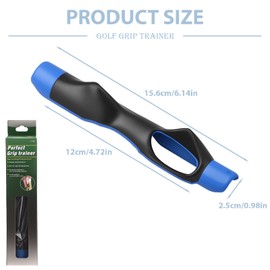 SISABAMA Golf Grip Trainer Right Left Hand Golf Swing Practice Training Aid Club Enhance Grip Precision Correct Hand Position for All Levels