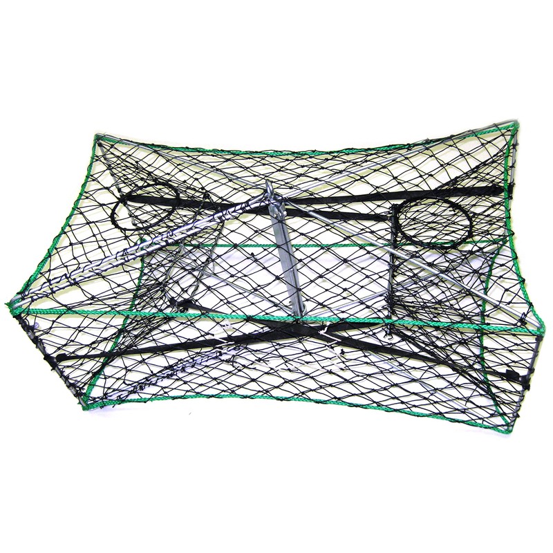 2-Pack of KUFA Galvanized Foldable Crab Trap & Accessory kit