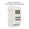 Second Setting Digital Timer Switch ABS 7 Day Programmable Memory
