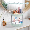 Honeydak 360 Rotating Perfume Organizer Rhinestone Bathroom Counter Organizer Makeup