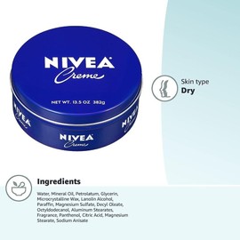 NIVEA Tin - 13.5 Oz Moisturizing Cream for Body, 1-Pack
