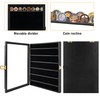 WELIDAY Military Challenge Coin Display Case with Acrylic Door-7 Rows