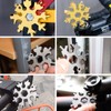 18-in-1 Snowflake Multi-tool, Stainless Steel Multifunctional Bicycle Tool, Card Keychain,