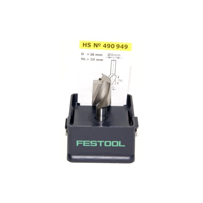 Festool Spiral Groove Cutter HS Spi S8 D16/20