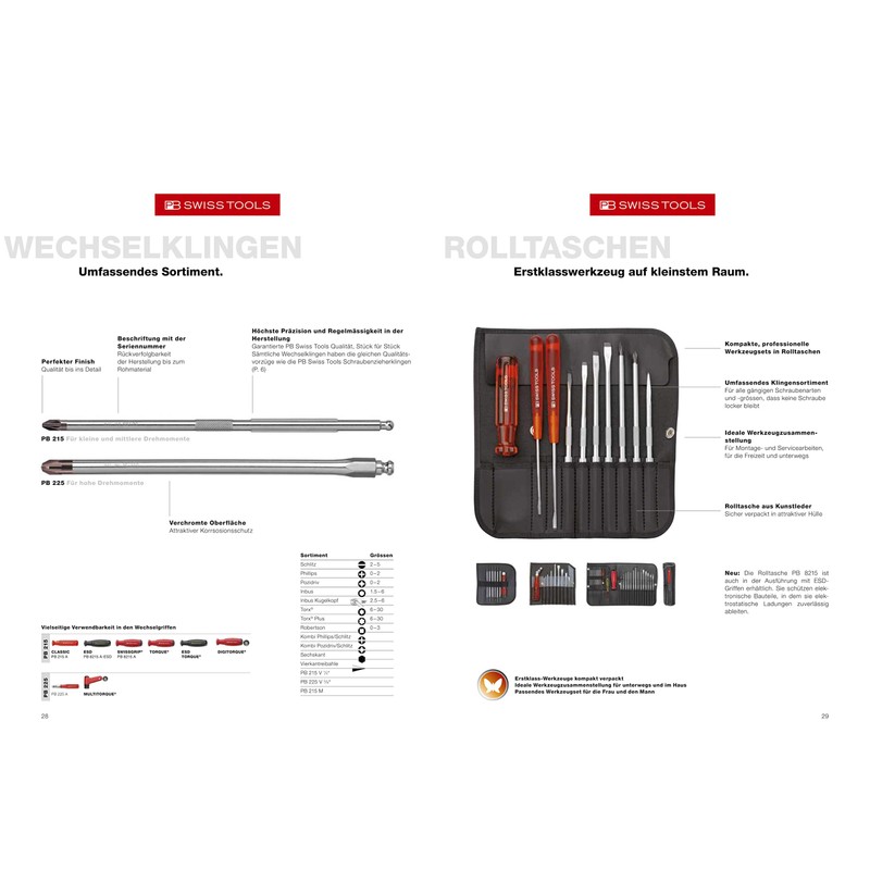 PB Swiss Tools 8218gy Difference Replacement Driver Set 9 Pairs