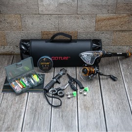 Goture Fishing Rod and Reel Combos,1.8M-2.7M Telescopic Fishing Pole Spinning Reel Line Lures Set with Carrier Bag,Telescopic Rod Kit for Starter Travel Saltwater Freshwater Gear Gift