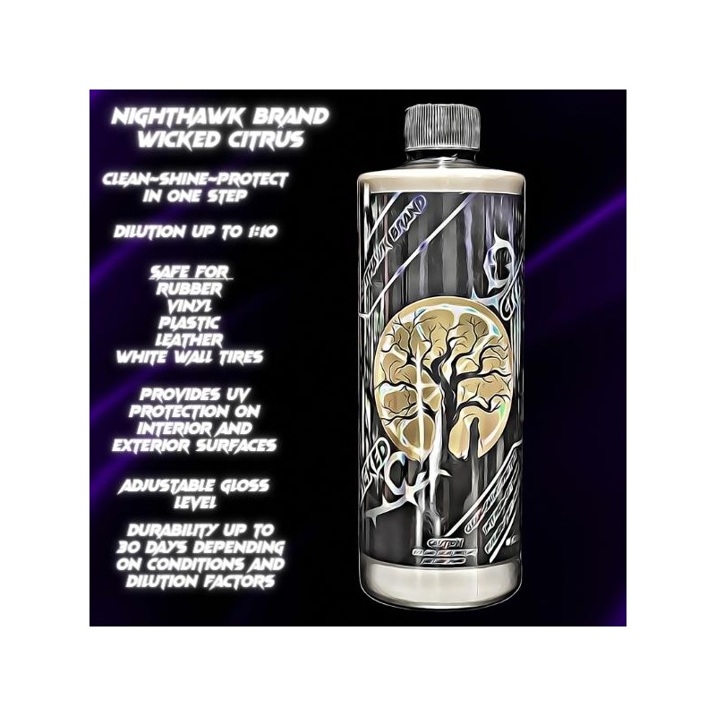 Nighthawk Brand Wicked Citrus- Clean, Shine, and Protect - Size: