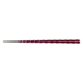Fukui Craft PBT 30011280 Fine Turtle Shell Single Blade Chopsticks, 9.3 inches (23.5 cm), Wine Shine