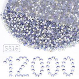 12000PCS Crystal Hotfix Rhinestones Bulk, Flatback Glass Hot Fix Rhinestones for Clothing, Crafts, DIY Decor Iron-On Rhinestones for Fabric(Moon Night SS16)