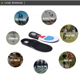 Insoles Gel Orthotic Sport Running Insert Arch Support Heel Cushion Shoe Pad