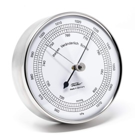 Fischer Barometer Case, Stainless Steel, 30 x 10.3 x 30 cm