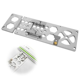 Angle Stop Made of Aluminium and Stainless Steel, 340 x 108 x 8 mm, 90° Right Angle Guide Rail, Angle Stop Guide Rail for Wood Craftsmen