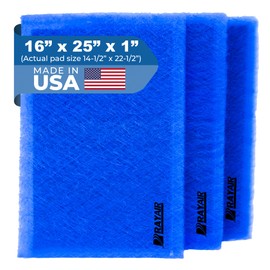 RAYAIR SUPPLY 16x25 Replacement Filter Pads Designed to Fit MicroPower Guard Air Cleaner 16x25 Refills (3 Pack) BLUE