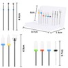 URAQT Ceramic Nail Drill Bits Sets, 10 pcs Electric Nail
