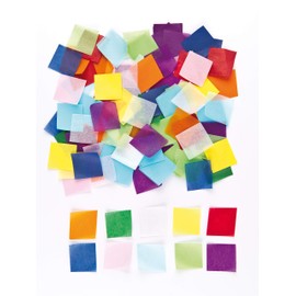 Baker Ross EV2752 Mini Rainbow Tissue Paper Squares (Pack of 4000) Assorted Tissue For Arts & Crafts Fun