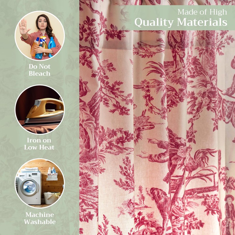 Maison d' Hermine Curtains for Living Room 100% Cotton 124