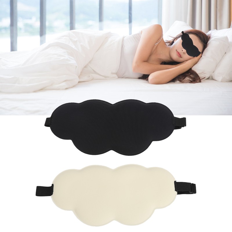 2Pcs Sleep Eye Shade Cloud Shape Versatile Comfortable Breathable Skin