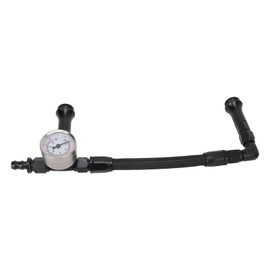 Dual Intake Fuel Line Kit, Automotive Fuel Line with Pressure Gauge Dual Feed Smooth Fuel for Any 4150 Base Carbohydrate (AN6)