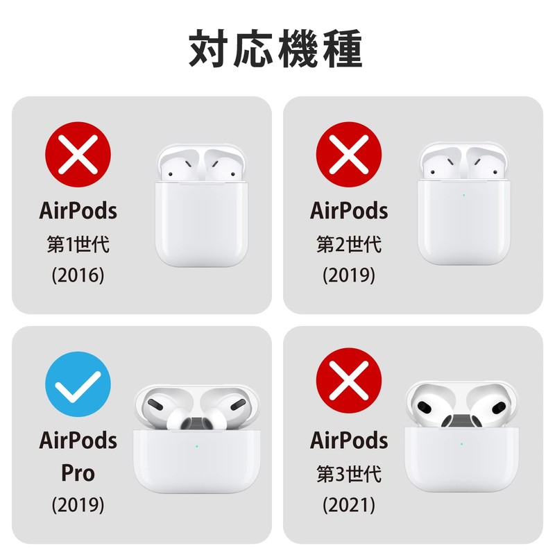 Elecom AVA-AP2TSLWH AirPods Pro (2019) Compatible Case Cover, Hybrid TOUGH