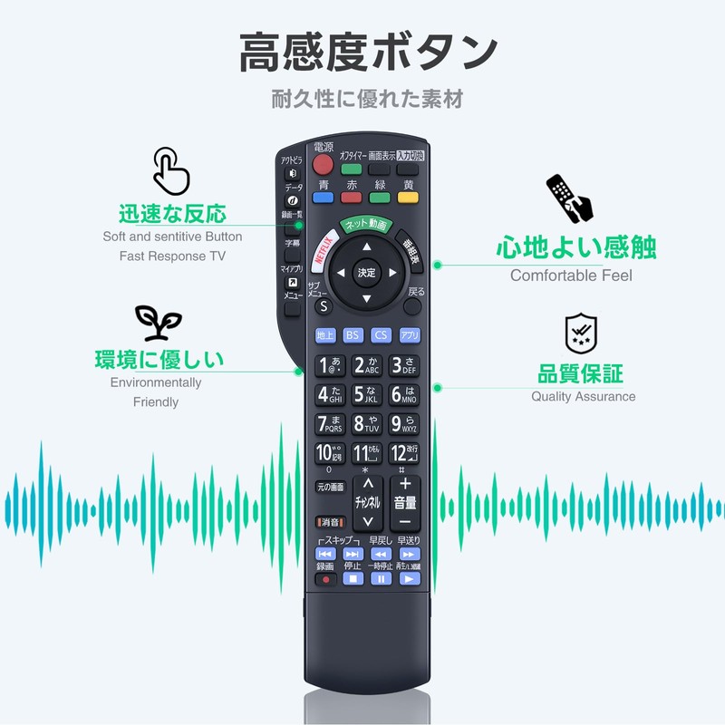 TV Remote Control N2QAYB001165 for Panasonic Panasonic Remote Control Viera