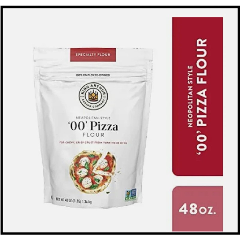 King Arthur 00 Pizza Flour, Non-GMO, 100% American Grown Wheat,