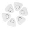 6Pcs PVC D Ring Patch Elastic Rope Set Stainless Steel
