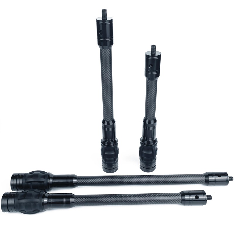 ZMATLIAO Carbon Archery Bow Stabilizer Single Side Adjustable V-Bar Mount