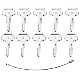 10pcs 787 Ignition Plant Keys Compatible with Heavy Equipment Komatsu Dozer Excavator Kalmar Loader Backhoe Kal-mar Dre-ssta Sa-Kai TR261434