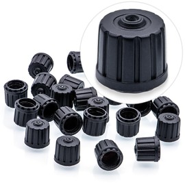 MEAJOO 15PCS TPMS Tire Valve Stem Caps, Corrosion Resistant, Leak-Proof, with O-Ring Rubber Seal, Universal Tire Valve Stem Covers for Cars, SUV, Trucks, Bikes, Motorcycles, Bicycles(Black)