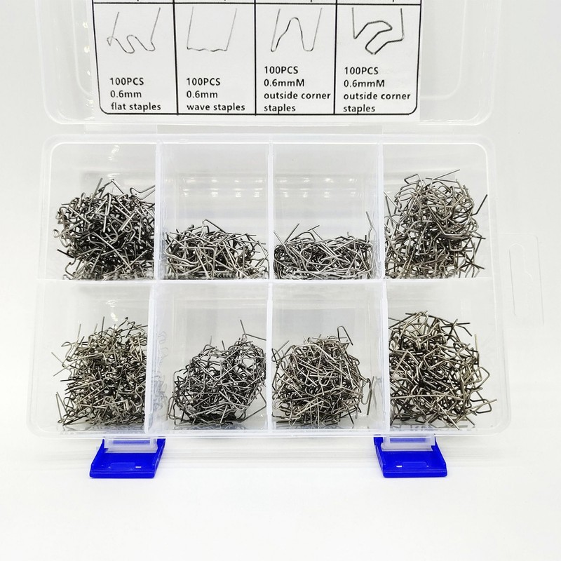800PCS Auto Plastic Repair Hot Staples with Storage Box for