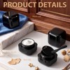 Meanplan 36 Pack 1oz Black Travel Jar Containers, Black Cosmetic