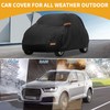 Partuto Car Cover Waterproof All Weather Sun Rain Protection Full