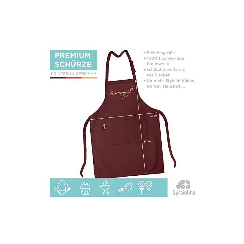 SpecialMe® Cooking Apron Women's Kitchen Apron for Women Printed Kitchen