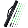 4 Piece Travel Spinning Fishing Rods Portable 4 Sections Lightweight