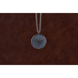 Baldur Jewelry - Fire Emblem Crest of Flames Symbol - Fire Emblem Three Houses Merch Necklace Pendant - Fire Emblem Awakening - Fire Emblem Pendant - Fire Emblem Jewelry - 925 Sterling Silver Necklace