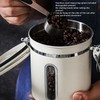 Coffee Canister 1800ml 304 Stainless Steel Window Design One Way